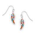 Costume Enamel Jewelry Wing Shape Drop Earrings for Children (KE3502)